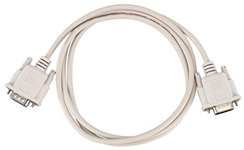 Ghulumn Câble adaptateur RS232 DB9 9 broches mâle vers VGA vidéo 15 broches mâle Gris clair 1,4 m