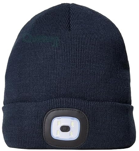 Scheibler LED Mütze für Kinder - Farben: Navy oder orange. Farbe Navy