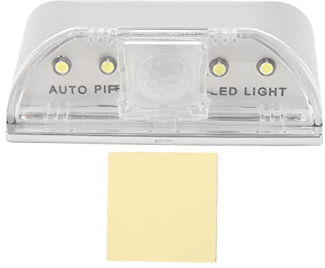 Gugxiom Luce LED per Serratura per Porta, Alimentata a Batteria con Rilevatore di Movimento, Lampada Notturna per WC, Armadi, Cucine, Corridoi, Scale