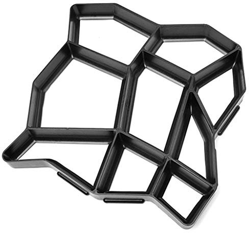 GSJNHY Formen für Pflastersteine 1 PC-Garten-Weg-Hersteller-Form DIY Plastikboden Schalung Zement Ziegel Betonformen Hausgarten Steinstraße Design