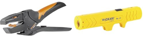 WEIDMÜLLER Abisolierzange Stripa x AWG 28-7 0.08-10 mm², Länge 190 mm, 9005000000 & JOKARI T30120 Universal Entmanteler Nr. 12, 30120