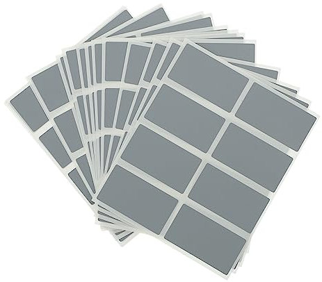 Parliky 400 Stk Rubbelkarten-Aufkleber DIY Notizen abkratzen Aufkleber abkratzen Kratzlotterie Kratzsticker Aufkleberetiketten selber machen Aufkleber abziehen und aufkleben Papier Silver
