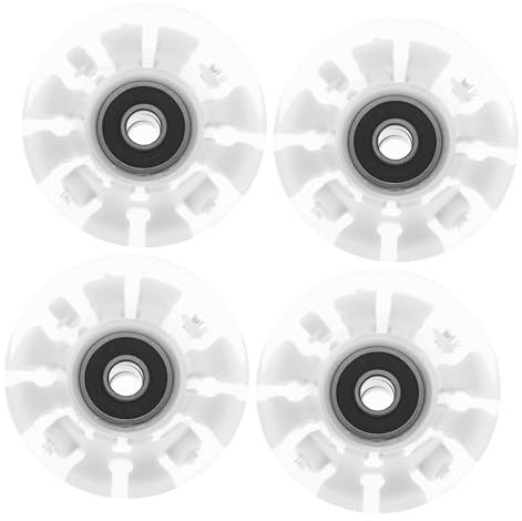 JOINPAYA 4stücke Titel Leuchtende Rollschuhräder Für Indoor Und Outdoor Ersatzräder Für Zweireihige Skates Wartungsfreies Design Für Anfänger Und Freizeitspaß