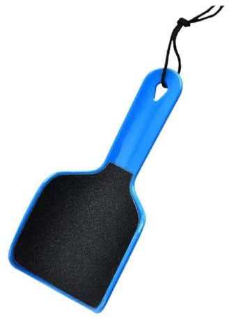 FußFeile Gebogene Fußfeile, Hornhautentferner for abgestorbene Haut, doppelseitige professionelle Pediküre-Fußfeile, U-förmiger Fußschleifer und -wäscher(Blue)