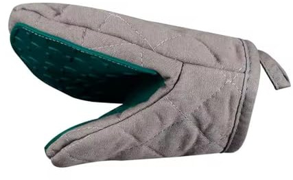 EGHFIXSD 1 Paire de Gants de Cuisine Anti-Chaleur en Silicone, résistants aux Hautes températures, pour Four à Micro-Ondes, Vert, 20,5 x 14,5 cm