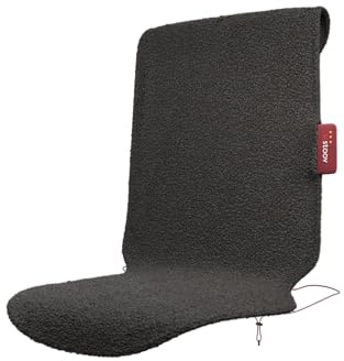 STOOV Big Hug³ - Sitzheizung - Drahtlos - Infrarot-Wärmetechnik - Plus Batterie mit bis zu 2 Stunden drahtlose Wärme - 45x115 cm - Woolly Grey