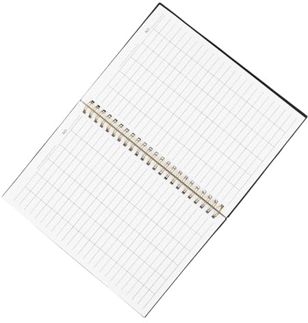 ABOOFAN Carnet D’Organisation D’Inventaire Quadrillé 100 Pages Papier Blanc Lignées Format A4 Registre de Suivi des Stocks et Grand Livre Budgétaire pour Gestion Professionnelle en