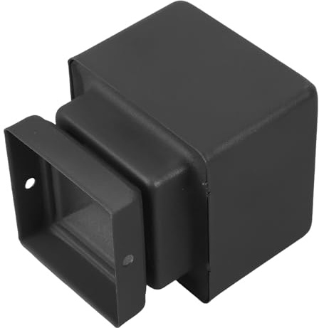 UKCOCO Cappuccio per Palo di Recinzione Piramidale in Metallo 60 MM Copripalo Quadrato Finitura Satinata Grigio Scuro Protezione Resistente alle Intemperie per Ringhiere da Esterno