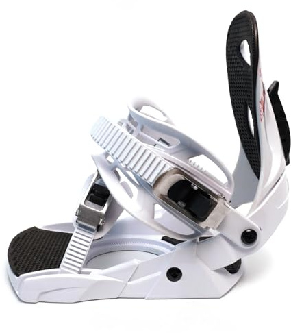 LCKKJHG Fijaciones Snowboard Correa en trinquete de fijación Snowboard con Placa Base Acolchada EVA Ligera Universal