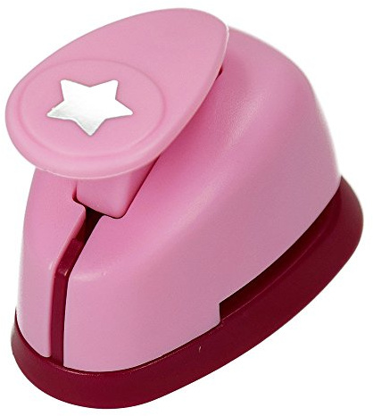 efco 1789919 Stanzer XS, Stern Motivstanzer, Metall, rosa, 5 x 3,5 x 4 cm