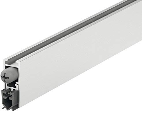 Gedotec Plinthe Joint de Porte - Isolation Automatique STAR-SEAL pour Salle de Contrôle, Salle de Bain, chambre - Isolation Phonique, Acoustique, Étanchéité, Thermique - Longueur 930 mm - 1 Set