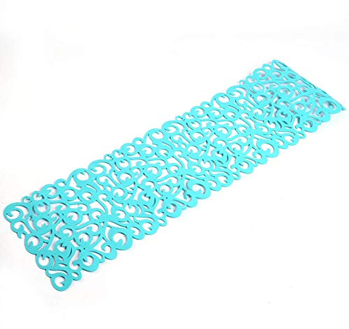 FTVOGUE Filz-Tischläufer rechteckig 102x88cm Blumendesign | Tischset hitzebeständig, kratzfest, faltbar, 7 Farben, für Wohnzimmer, Hochzeiten und Feierlichkeiten