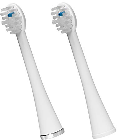 Waterpik Sonic Fusion Bürstenköpfe, Ersatzköpfe für die Sonic-Fusion Elektrische Zahnbürste mit integrierter Munddusche, 2er-Pack (SFRB-2EW)