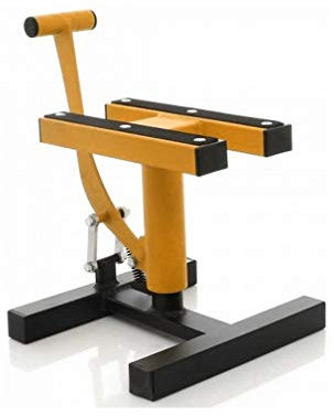 CRUIZER Caballete central amarillo para moto, motocross, enduro, motard, mantenimiento, carga máxima 200 kg, colores surtidos (amarillo)