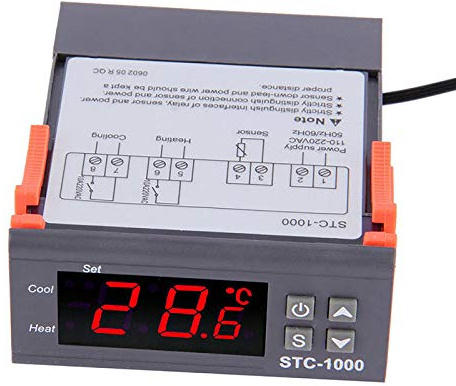 POWERTOOL 220 V Temperaturregler Thermostat Digital Temperaturregler STC-1000 Controller -50℃~110℃ Heizkühlung