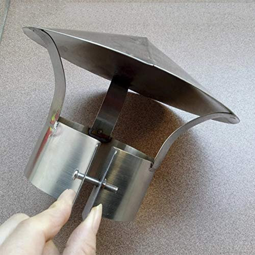 LTLCBB Sombrero Extractor De Humo Estufa De LeÑa Negro Vitrificado 90-250mm (milÍmetros) Ideal Estufas Chimeneas Hogar Piso,90mm