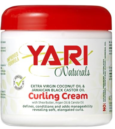 Yari Fissatore per capelli ricci - Naturals Curling Cream, Bianco, 475 ml