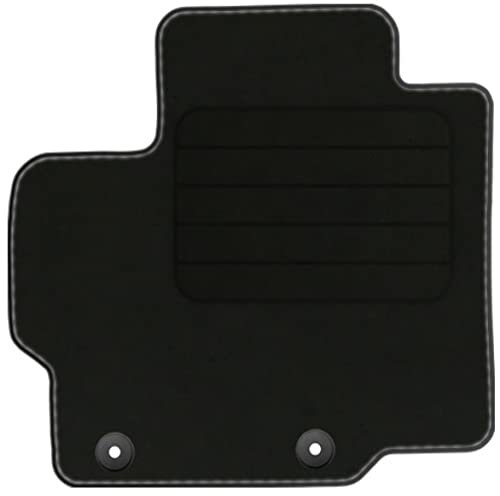 Velourmatte für Mitsubishi Space Star ab Bj. 2013 Basic LP runde Befestigungen Mit Absatzschoner Passform Neu Veloursfussmatte Automatte