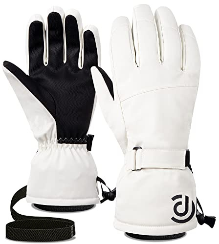 OMECHY Winter Gloves Men Women Warm Waterproof Ski 5 Layer Touch Screen Snow Gloves for Cold Weather