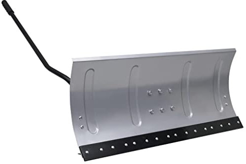 WIFESE Schneeschild für Rasentraktor 100x44 cm Schneeschaufel Schneefräsen Schneepflug Schneeschieber Schneefräse Snow Shovel Einstellbare Winkel Pulverbeschichteter Stahl Silber