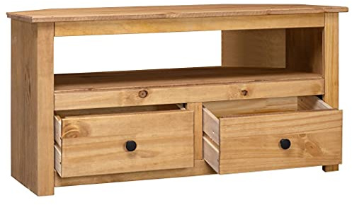 FIRBNUS 93x49x49 cm TV Board TV Schrank Fernsehtisch TV Lowboard TV-MöBel PhonomöBel TV Cabinet TV Bank TV Stand Fernseher Schrank Braun