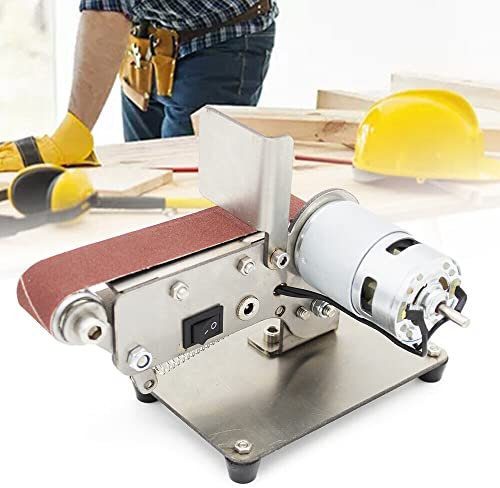 Bandschleifer 300W Mini Elektro Bandschleifer Schleifmaschine Poliermaschine Bandschleifmaschine für Metall Holz