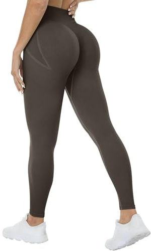 TAYOEA Scrunch Butt Legging Gym Workout Sports Pants Opaque Sport Booty Lift Leggings Sömlös Hög Midje Fitnessbyxor