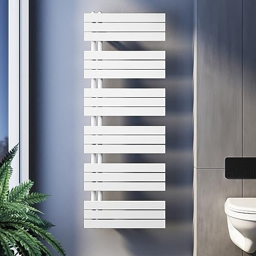 SUNXURY Badheizkörper 1600 x 600 mm Handtuchtrockner Handtuch Trockner Handtuchhalter Seitenanschluss Weiß Handtuchheizkörper Badheizkörper