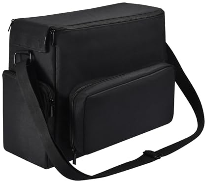 Baoblaze Portable Speaker Bag Carrying Case Thicken Travel Protective Bag Carrying Tote for Jyx S55 Karaoke Microphones Cables Speaker