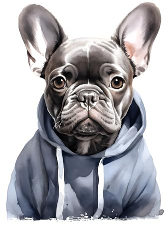 GRAZDesign Wandtattoo Hund Französische Bulldogge Cooles Motiv für Wohnzimmer, Schlafzimmer, Jugendzimmer, Wandsticker als Wanddeko, Wandaufkleber - 56x40cm