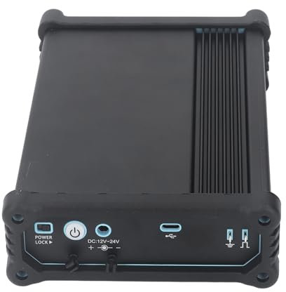 Eujgoov VATO2004 Oszilloskop, 200 MHz Bandbreite, 4 Kanäle Oszilloskop mit 1GSa/s Abtastrate, USB-Anschluss für Kfz-Diagnose (EU-Stecker)