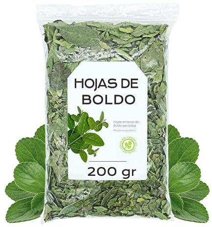 Infusion de Boldo 200 gr - Thé de Feuilles de Boldo - Boldo Tisane - Propriétés Naturelles et de Santé - Infusion de Plantes (200 gr)