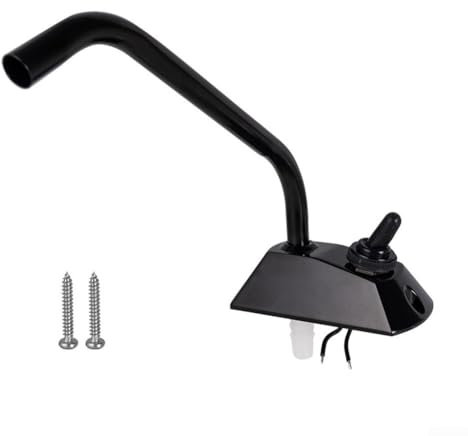1 interruttore elettrico per rubinetto del rubinetto, rubinetto dell'acqua per roulotte a leva singola, 12 V, rotazione di 360 gradi, interruttore elettrico per rubinetto dell'acqua per camper e