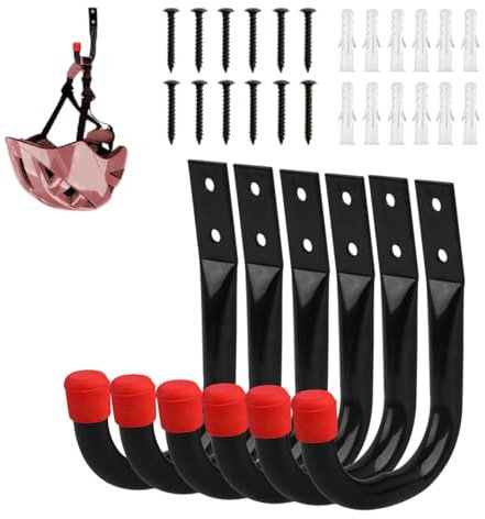 jlceh Garagenhaken | Set Haken Heavy Duty J Haken - Heavy Duty Garagenhaken für Gartengeräte, Leitern, Fahrräder, sperrige Gegenstände