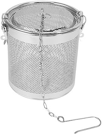 Colador de té, Bolsas de Especias para Cocinar Colador de té de Metal con Orificio para Colgar Colador de Condimentos de Acero Inoxidable, Cesta de Infusor de Especias, Filtro de