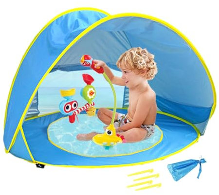 Tente De Camping En Plein Air Pour enfantt – Abri Pare-soleil De Voyage Pour Bébé | Tente Solaire Portative Pour Tout-petits, Tente Pare-soleil De Plage Pour Bébé, minis Piscine Portative De Protectio