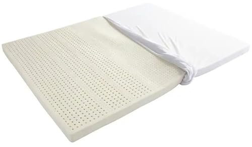 Hochwertige Naturlatex-Matratze, 210,8 x 221 cm, Waben-Porenbelüftung, verdickte Latex-Matratze für Druckentlastung und Haltbarkeit