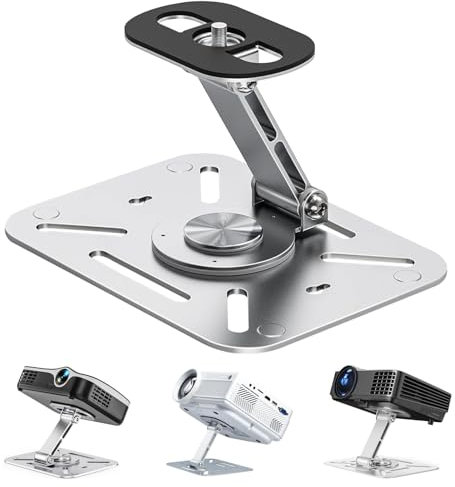Chingcoo Projector Stand, Projektorhalterung, Beamer Halterung Wand, Beamer Ständer, Kleiner Desktop, Projektor Ständer, Projektor Halterung mit 1/4 Zoll Schraubschnittstelle