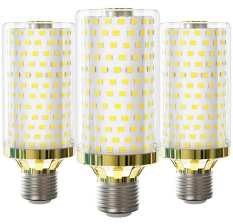 MDee LED Glühbirne E27 Maiskolben 15W, E27 LED Kaltweiss 6000K, ersatz 150W Glühlampe, 2800 Lumen, AC 230V, Nicht Dimmbar, Edison Schraube Energiesparlampe E27 für Heimbeleuchtung, 3er Pack