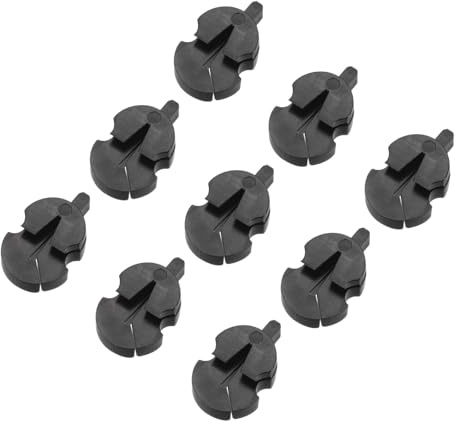 QUARKZMAN 9er Pack Gummi Schalldämpfer für Violine Universal Geige | Schalldämpfer Tourte-Style Geigen Übungs Schalldämpfer, für Musikinstrumente