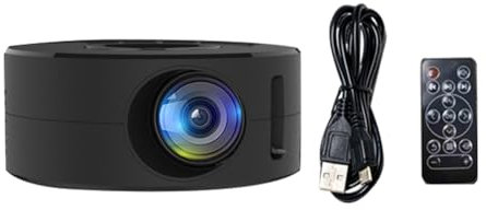 Vocdikficy YT200 Proyector Inteligente Android LED 1080P HD Proyector, Ideal para Cine en Casa y Entretenimiento Al Aire Libre,Negro