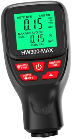 Cabilock Spessimetro Per Vernice Misuratore Di Spessore Del Rivestimento Digitale Strumento Portatile Display Lcd Retroilluminato Per Letture Chiare e Precise