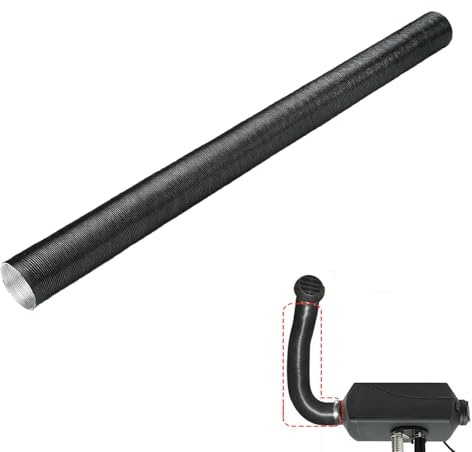 Inscrip OD 80mm Heater Duct, Auxiliary Heater Accessories, Aluminium Foil Air Intake Hose, Vent Hose, Car Heating Piping, Warm Air Outlet, Exhaust Hose for Cars, Air, Diesel Heater