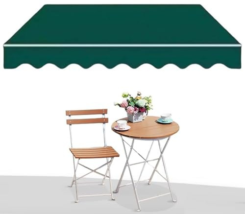 Retractable Outdoor Awning 2x1.5/3x2.5/4x3/5x - UV Protection Adjustable Folding Arm Wall-Mounted Perfect for Patios Terraces and Balconies