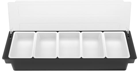 JUDEMII Contenitore per ingredienti, dispenser per spezie, portatile, con coperchio e scomparti interni rimovibili, per riporre frutta, spezie, noci