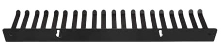 YIUPEDRFG Kabelmanagement Tray mit Kabelführungsschienen, große Kapazität, Wandmontagelösung für effiziente Kabelaufbewahrung, Wandmontage Organizer Tray, Organizer Regal, Schwarz, 20 Zähne
