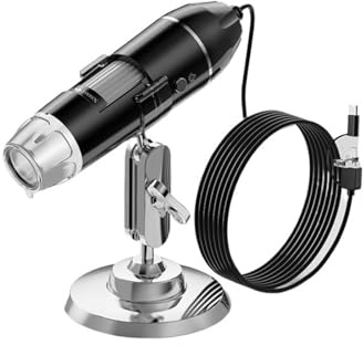 Mikroskope, 1600X 3-in-1-Mikroskop, tragbares USB-Mikroskop, Android-Telefon-kompatibles biologisches elektronisches Mikroskop
