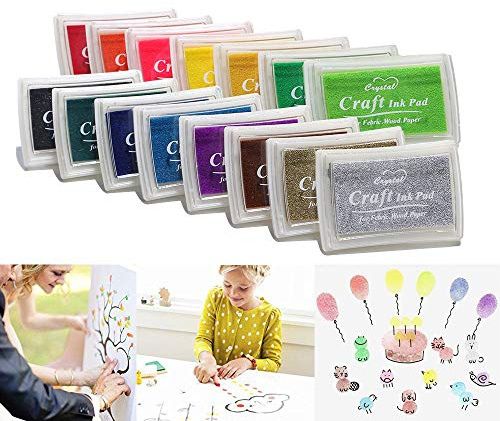 CCINEE Stempelkissen in 15 Farben, für alle Gummistempel geeignet