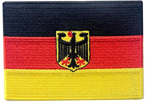 Deutsches Wappen Flagge Bestickter Deutschland Eagle Aufnäher zum Aufbügeln/Annähen Bundesdienstflagge