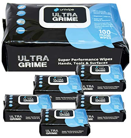 Uniwipe x6 Ultra Grime Ultragrime Industrial Multi-Purpose Cleaning Wipes X100